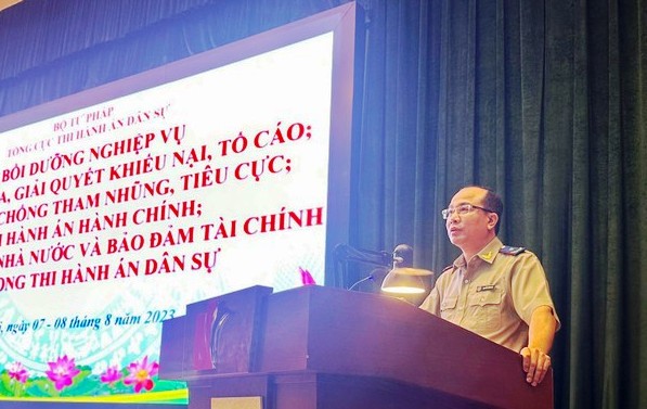 Bồi dưỡng nghiệp vụ thi hành án dân sự khu vực miền Bắc