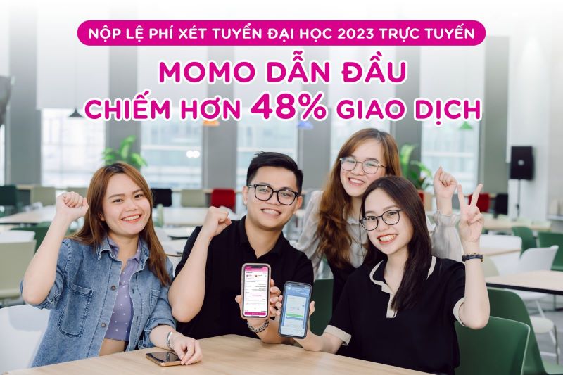 2 năm liên tiếp MoMo là kênh dẫn đầu nộp lệ phí xét tuyển Đại học