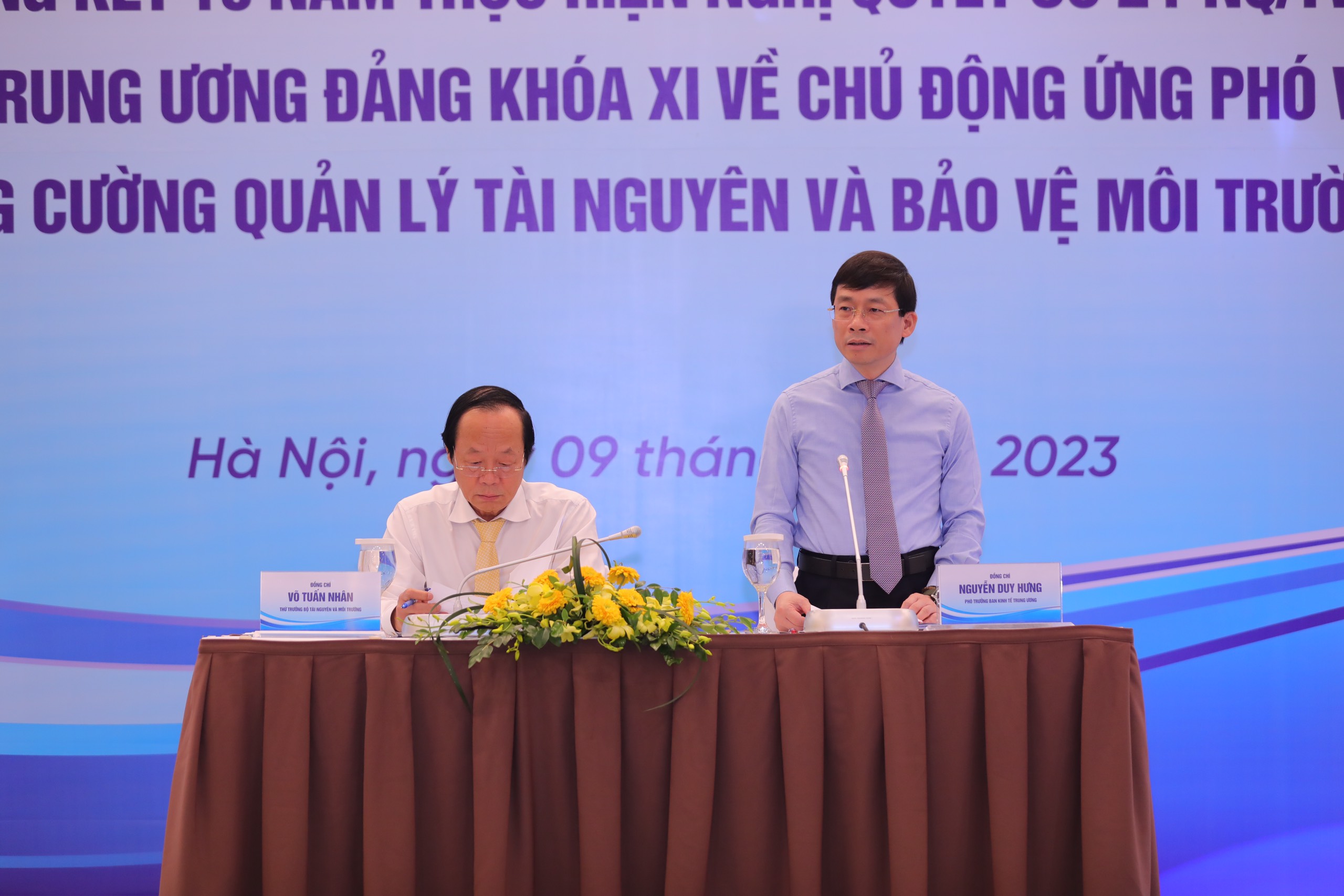 Chú trọng ứng phó với biến đổi khí hậu, quản lý tài nguyên và bảo vệ môi trường