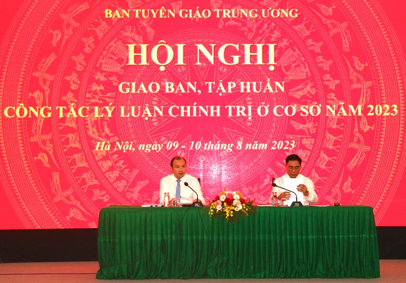 Giao ban, tập huấn công tác giáo dục lý luận chính trị ở cơ sở năm 2023