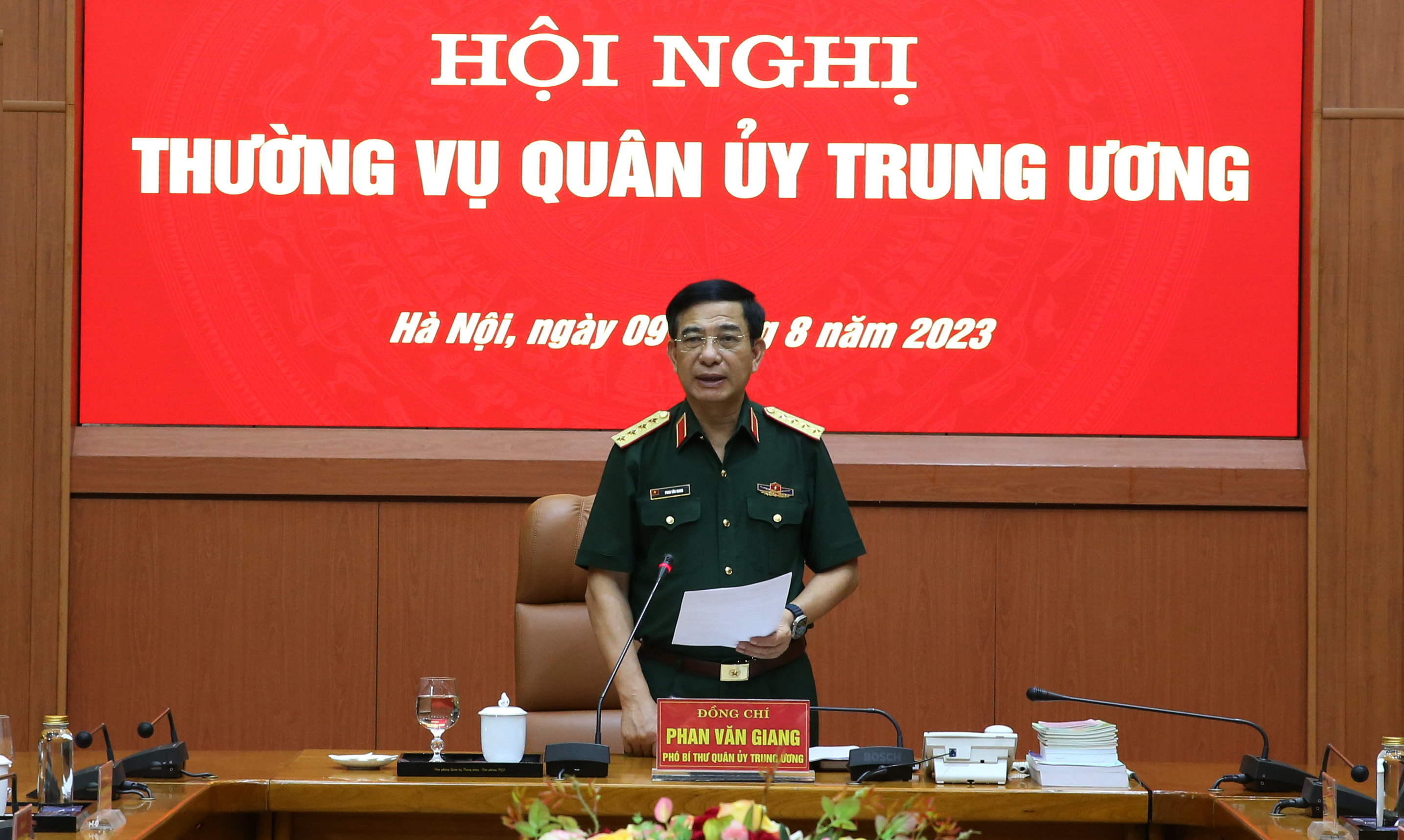 Thường vụ Quân ủy Trung ương xem xét, cho ý kiến nhiều nội dung quan trọng