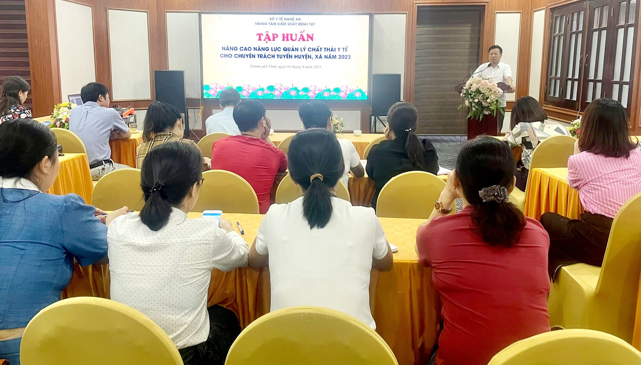 Nghệ An Nâng cao năng lực quản lý chất thải y tế cho chuyên trách tuyến huyện, xã