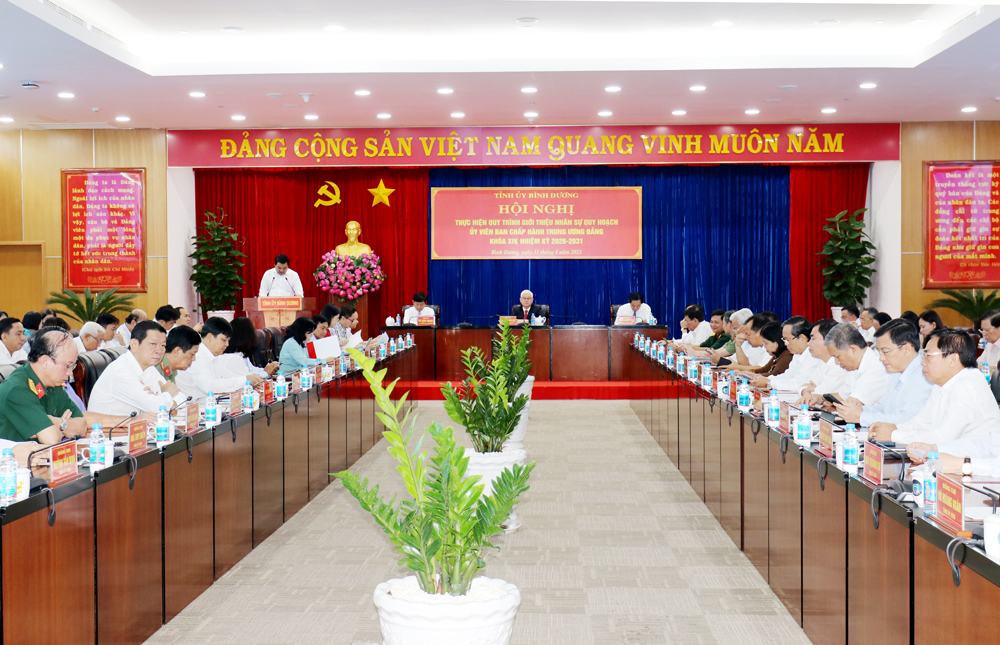 Bình Dương Giới thiệu nhân sự quy hoạch Ủy viên Trung ương Đảng khóa XIV