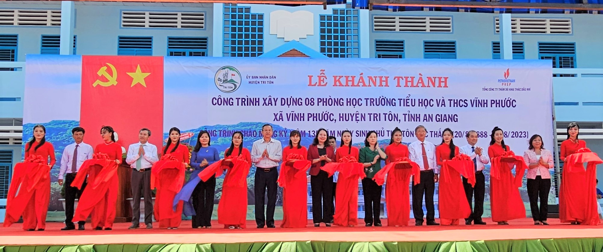 An Giang Khánh thành công trình Trường Tiểu học và THCS Vĩnh Phước