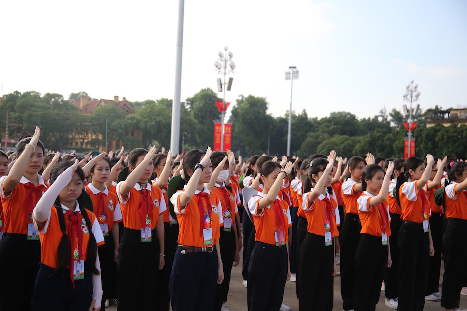 207 Chỉ huy Đội xuất sắc tiêu biểu toàn quốc báo công dâng Bác