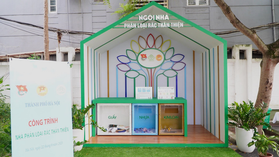 Giáo dục cho thiếu nhi Thủ đô cách thức xử lý, phân loại rác