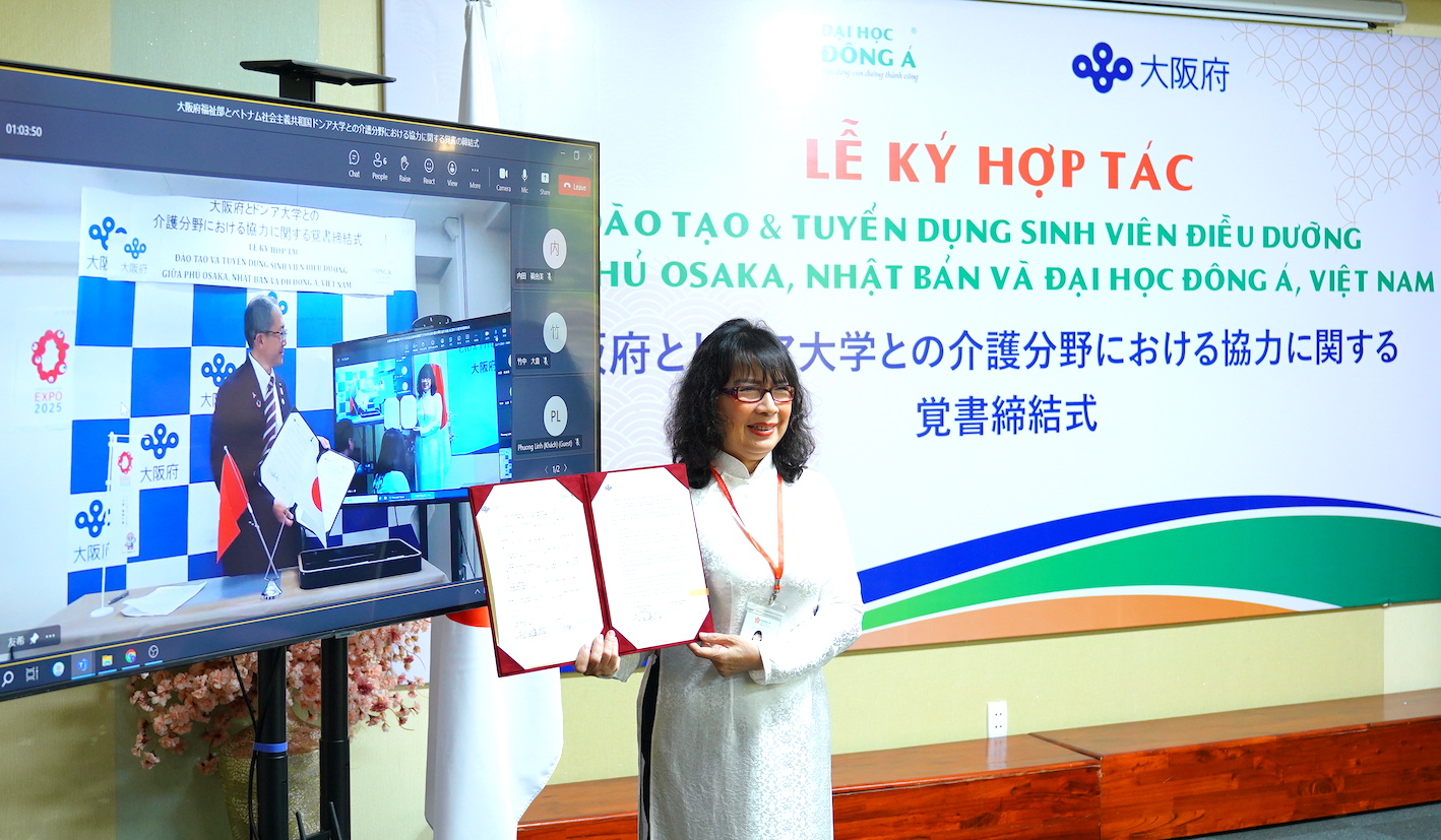 Tăng cường hợp tác giữa Đại học Đông Á và phủ Osaka Nhật Bản