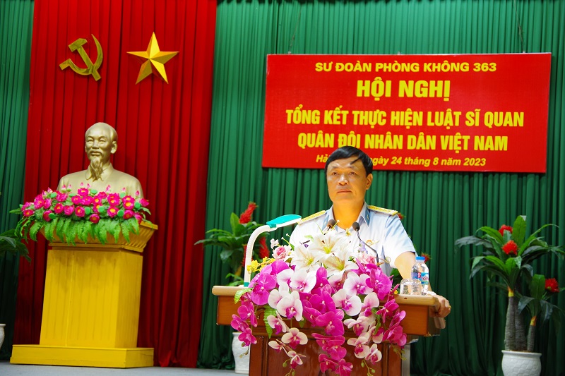 Sư đoàn 363 tổng kết thực hiện Luật Sĩ quan Quân đội nhân dân Việt Nam