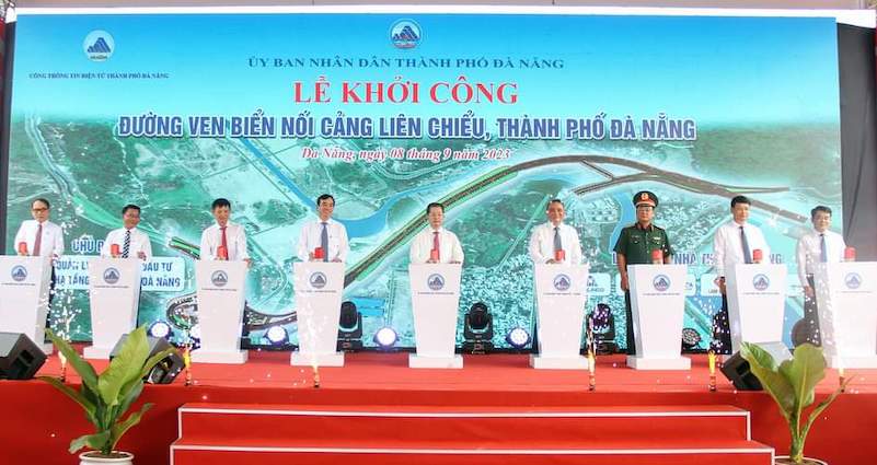 Đà Nẵng Khởi công công trình Đường ven biển nối cảng Liên Chiểu
