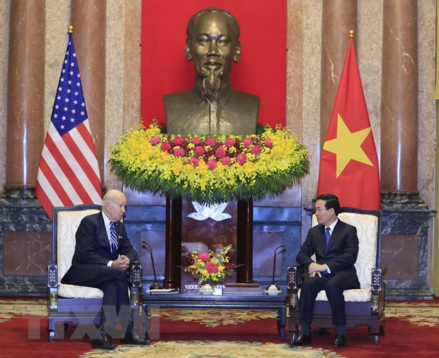 Chủ tịch nước Võ Văn Thưởng hội kiến Tổng thống Hoa Kỳ Joe Biden
