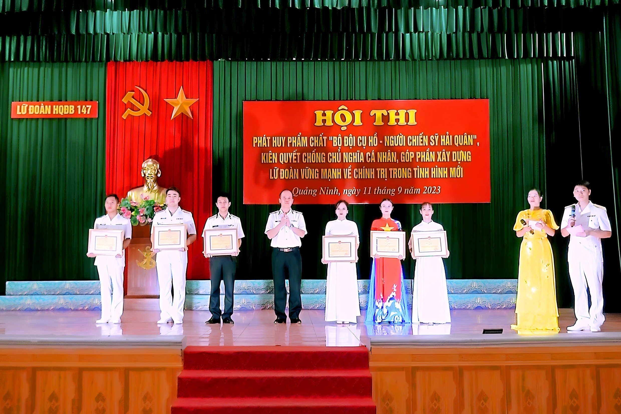 Lữ đoàn 147 Chung khảo hội thi tuyên truyền Phát huy phẩm chất Bộ đội Cụ Hồ - Người chiến sĩ Hải quân”