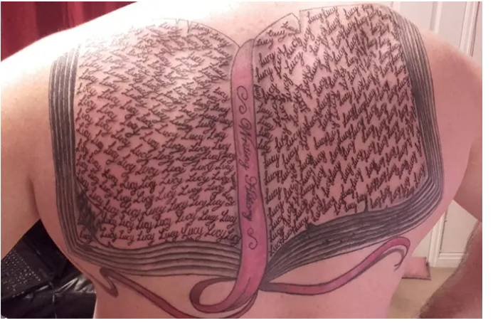 Người đàn ông giành kỷ lục Guinness về số lần xăm tên con gái lên cơ thể