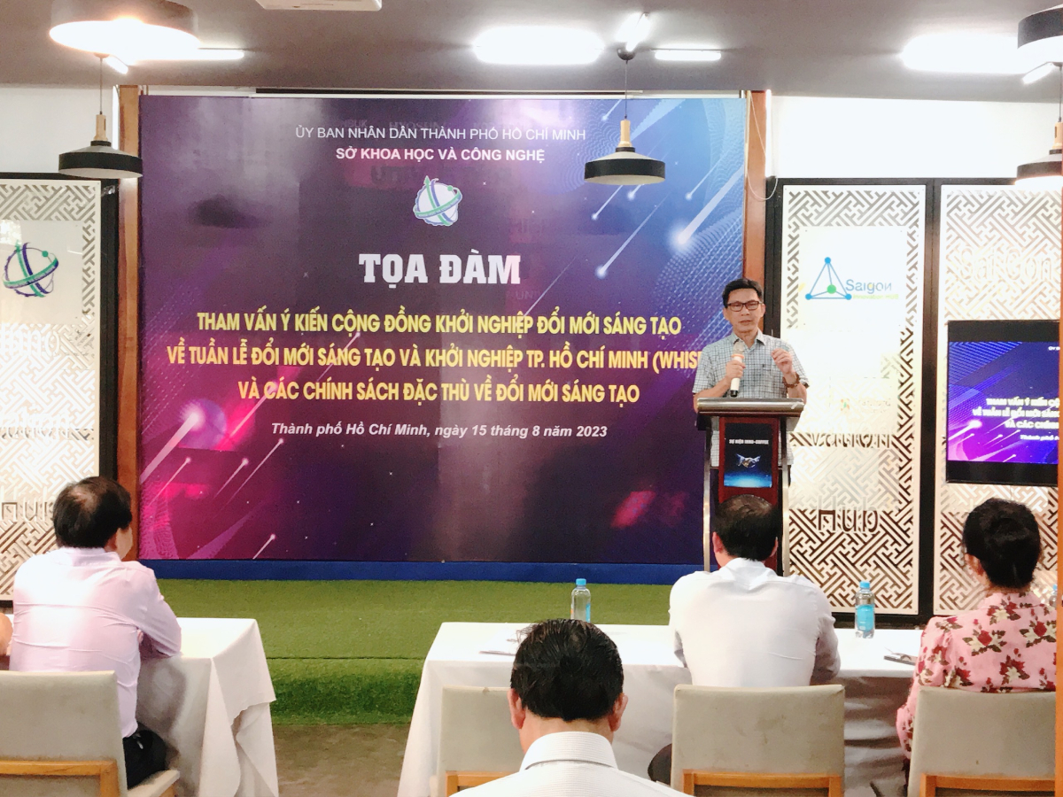 TP Hồ Chí Minh tham vấn về Tuần lễ Đổi mới Sáng tạo và Khởi nghiệp và các chính sách hỗ trợ Đổi mới Sáng tạo năm 2023
