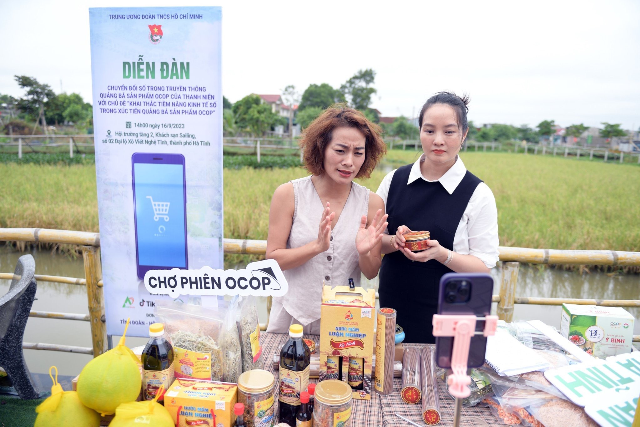 Hà Tĩnh Ứng dụng chuyển đổi số trong chào bán sản phẩm OCOP 2023