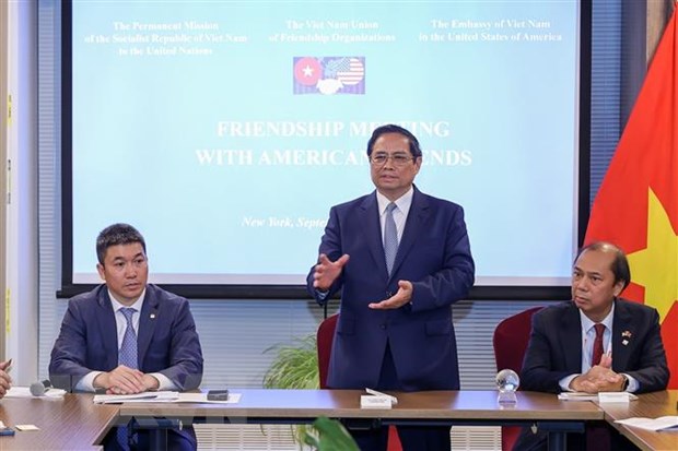 Thủ tướng Phạm Minh Chính gặp gỡ những người bạn Hoa Kỳ