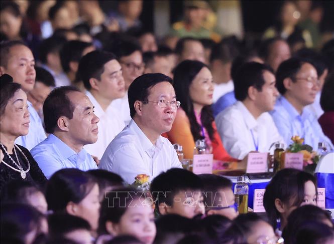 Chủ tịch nước Võ Văn Thưởng dự Lễ hội Thành Tuyên 2023