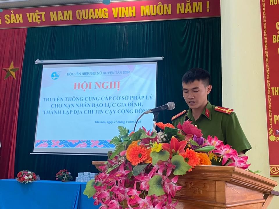Tân Sơn Phú Thọ  Tập huấn phòng chống bạo lực gia đình