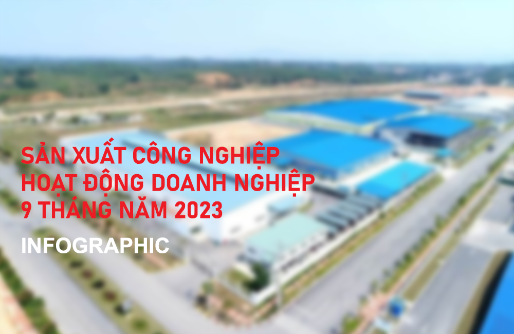 Kết quả sản xuất công nghiệp, doanh nghiệp, vốn đầu tư cả nước 9 tháng năm 2023