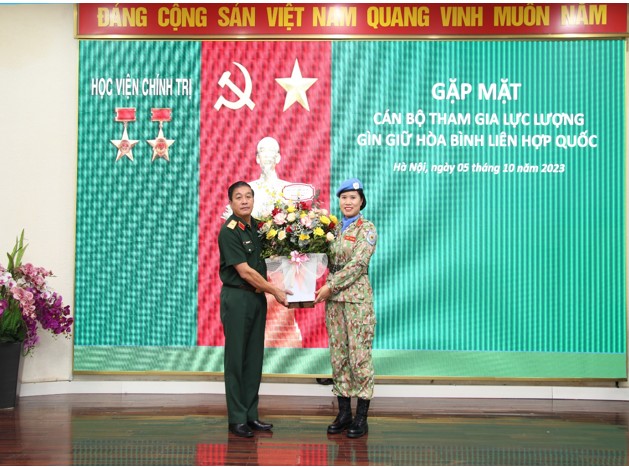 Gặp mặt cán bộ tham gia nhiệm vụ gìn giữ hòa bình Liên hợp quốc