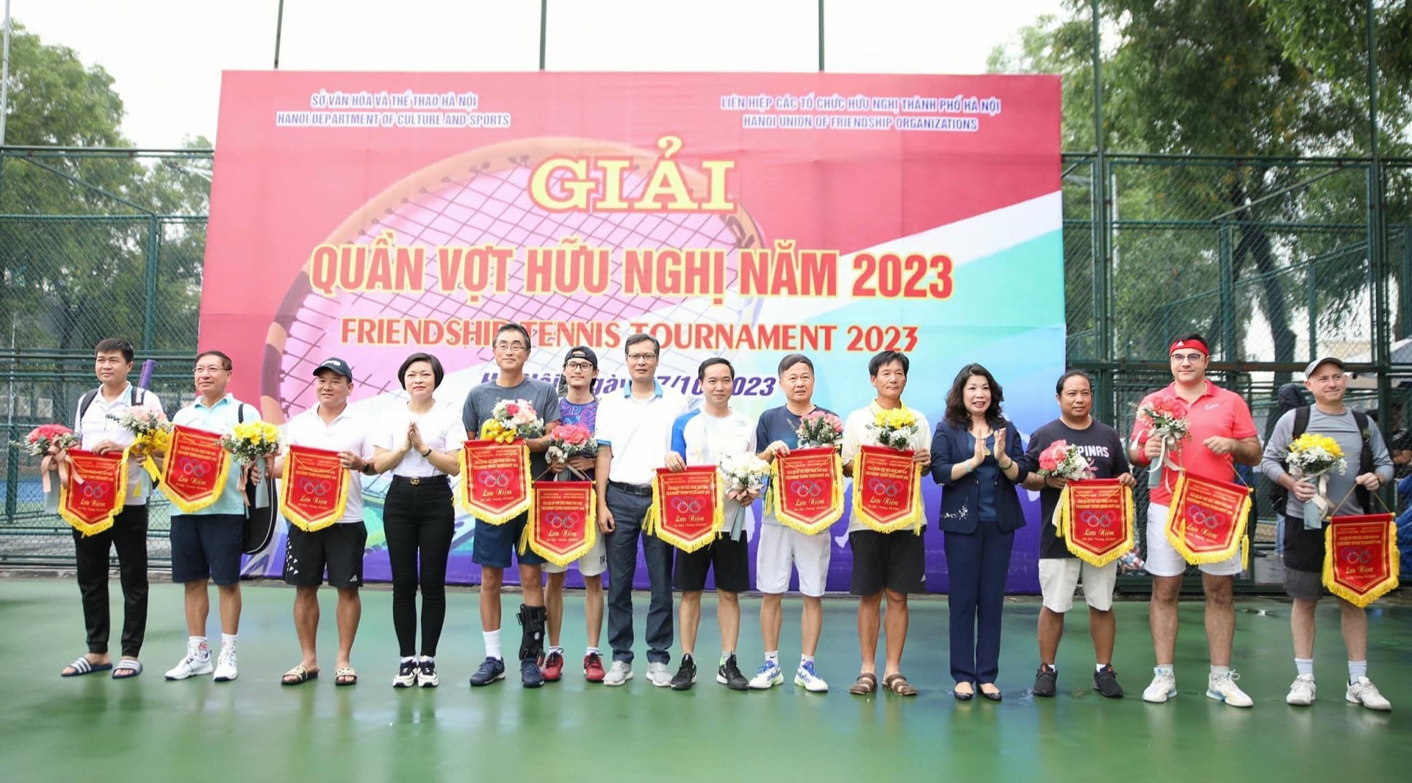 Sôi nổi Giải Quần vợt hữu nghị năm 2023