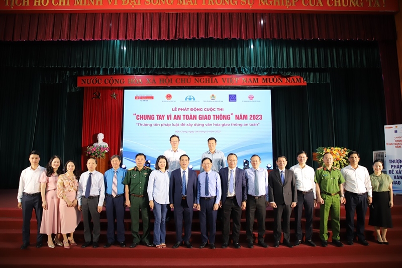 Hình ảnh Lễ phát động Cuộc thi Chung tay vì an toàn giao thông năm 2023