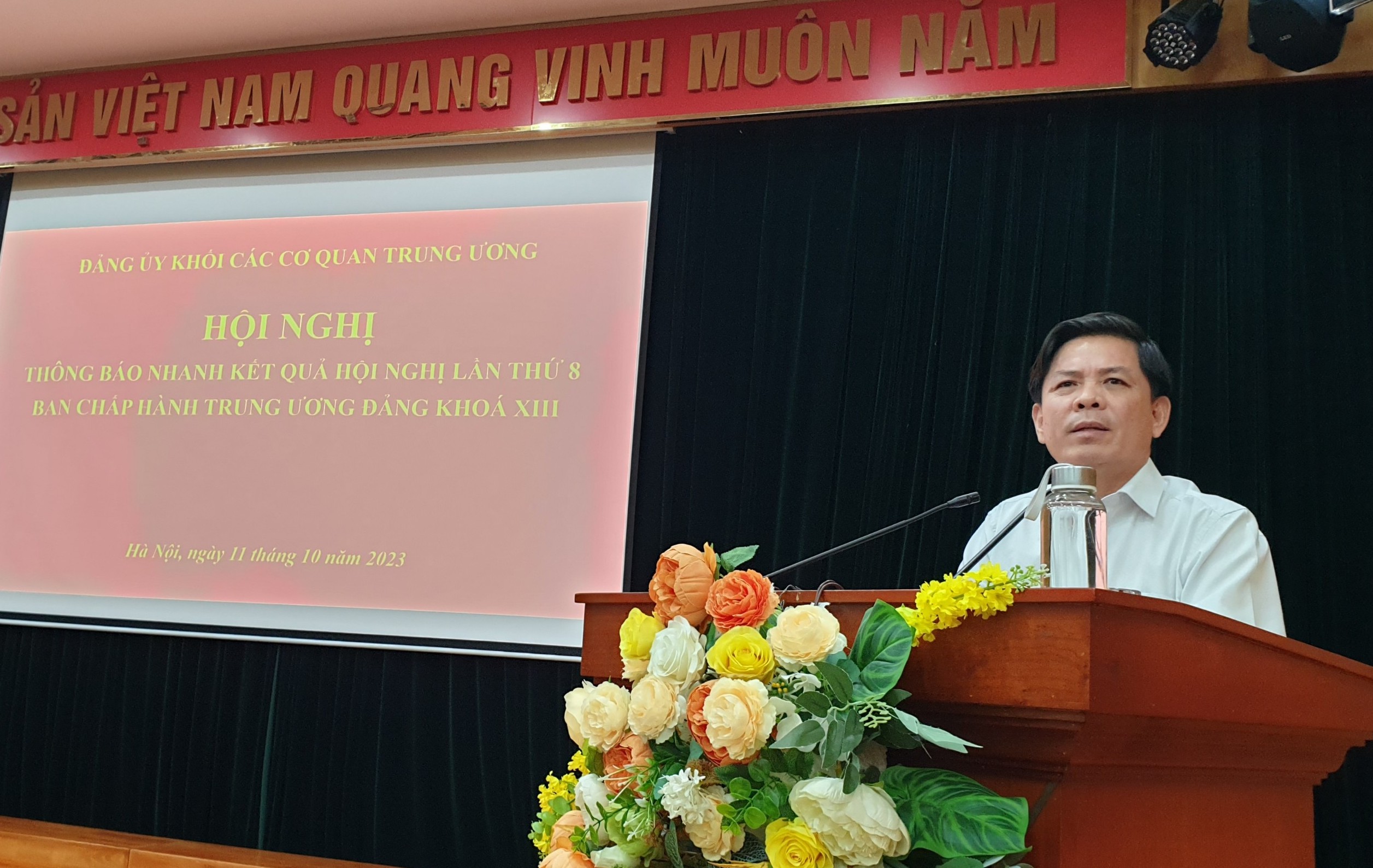 Đảng ủy Khối các cơ quan Trung ương thông báo nhanh kết quả Hội nghị Trung ương 8, khoá XIII