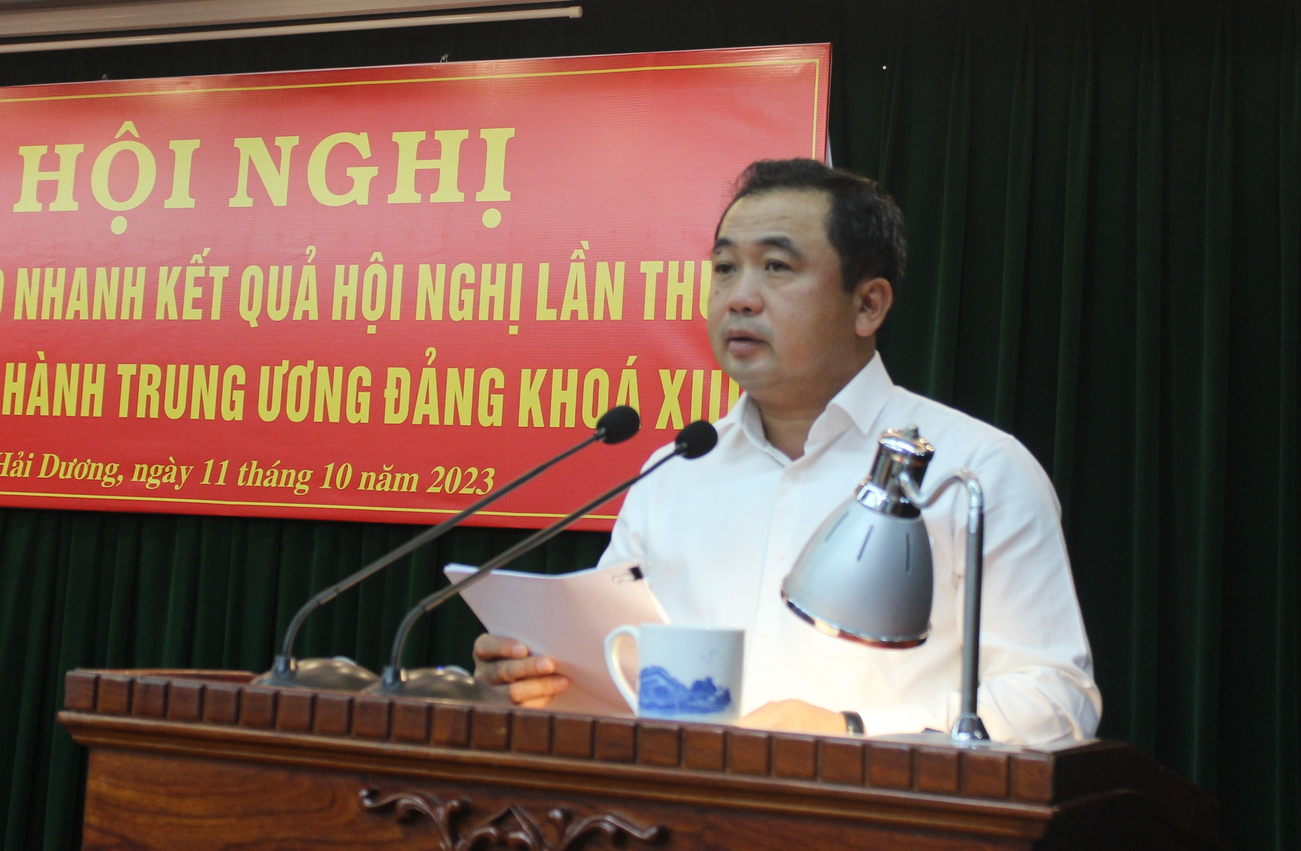 Hải Dương Thông tin nhanh kết quả Hội nghị Trung ương 8 khóa XIII