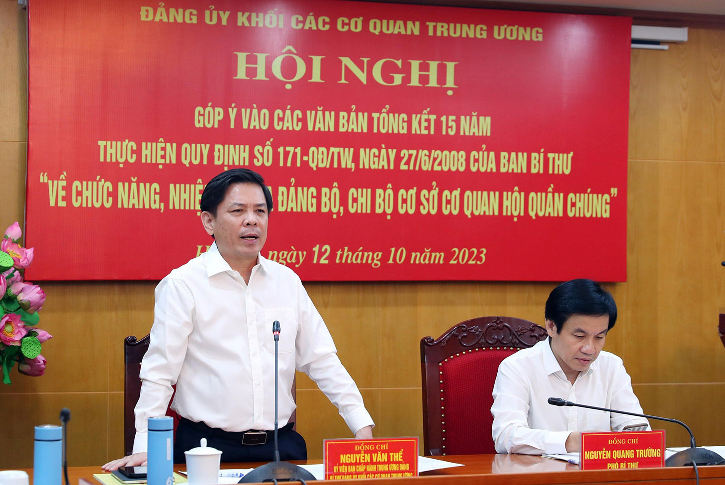 Kịp thời tháo gỡ khó khăn, vướng mắc đối với tổ chức đảng trong cơ quan hội quần chúng