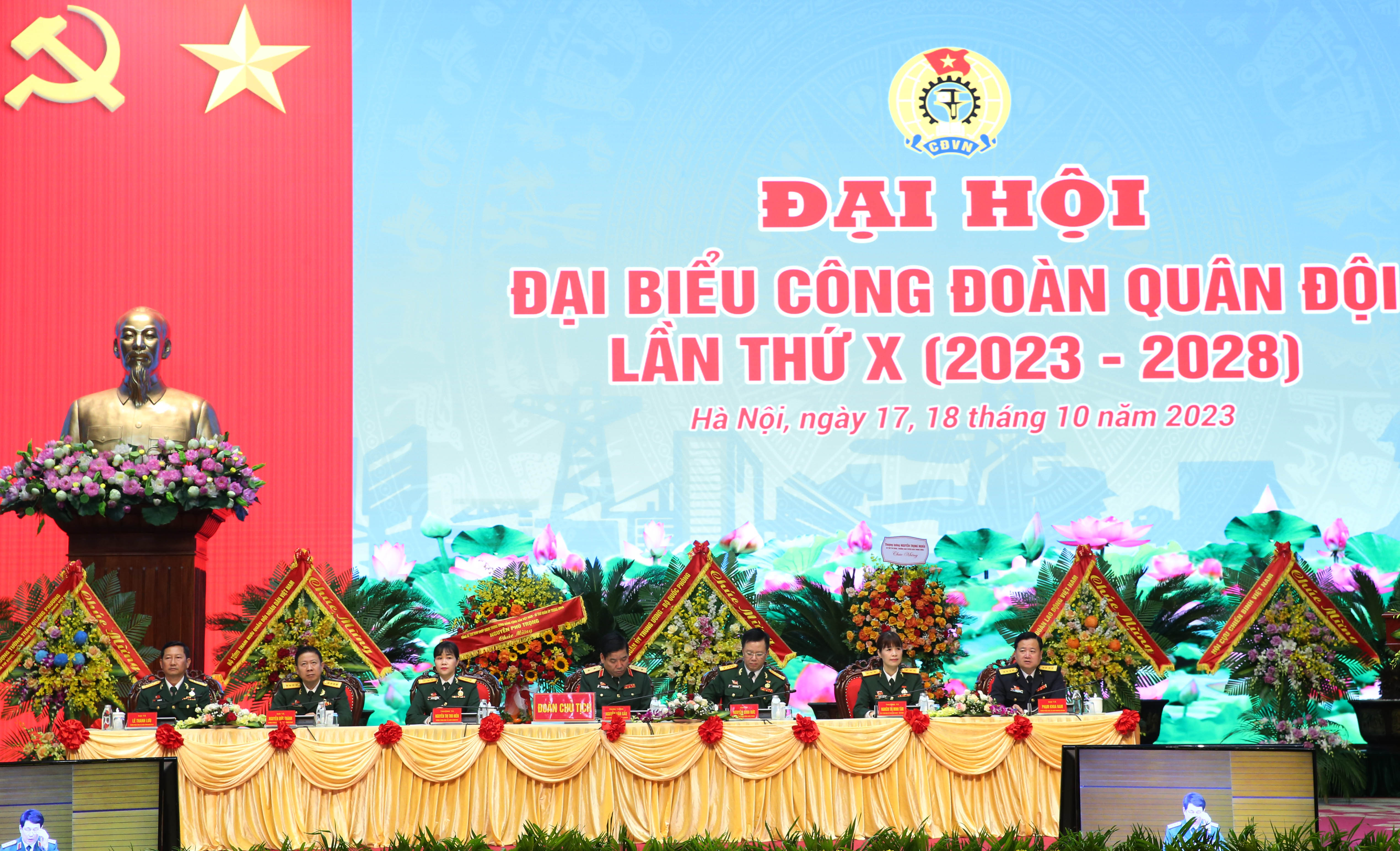 Khai mạc Đại hội đại biểu Công đoàn Quân đội lần thứ X