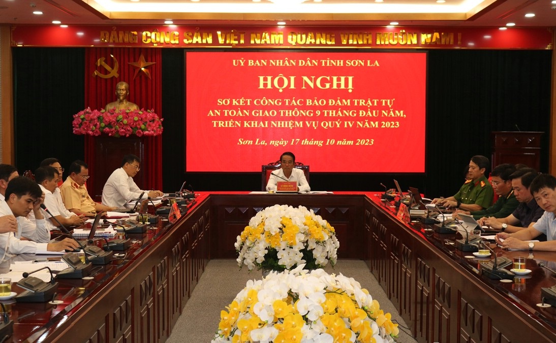 Sơn La Hội nghị sơ kết công tác bảo đảm trật tự ATGT 9 tháng đầu năm