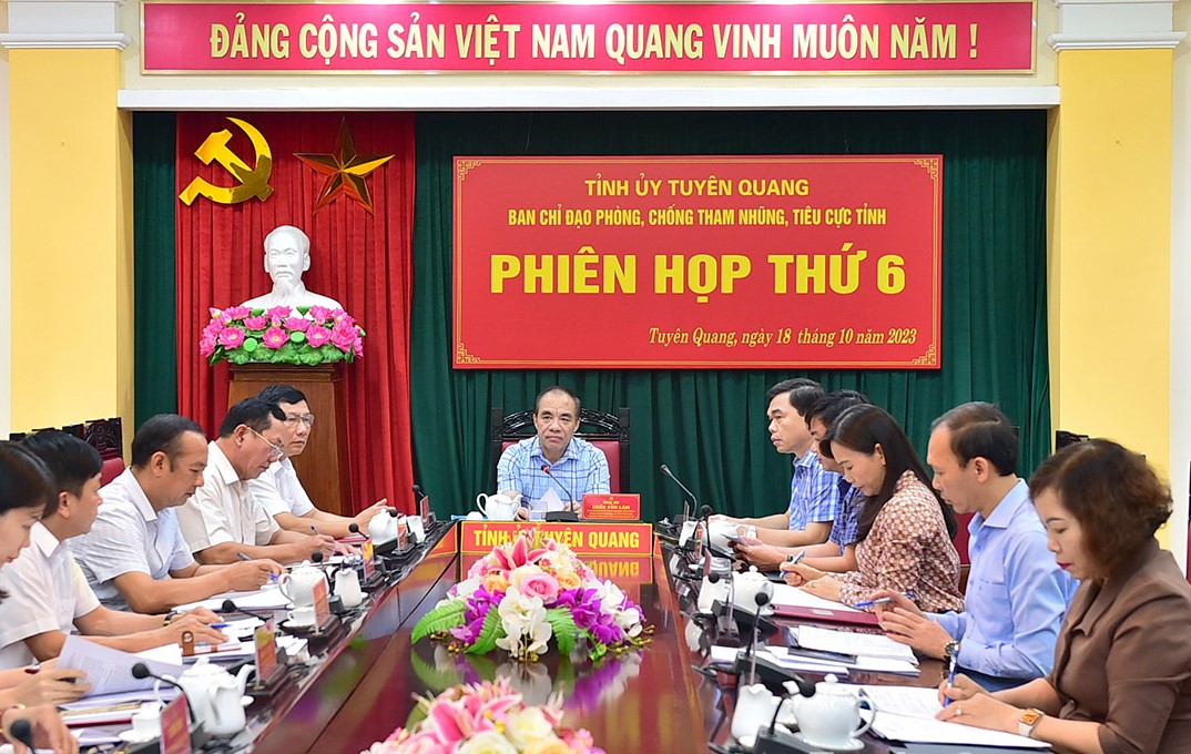 Tuyên Quang Xử lý kịp thời, nghiêm minh các vụ án, vụ việc tham nhũng, tiêu cực