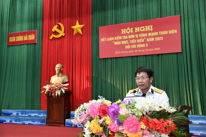 Vùng 5 Hải quân vững mạnh toàn diện, “mẫu mực, tiêu biểu”