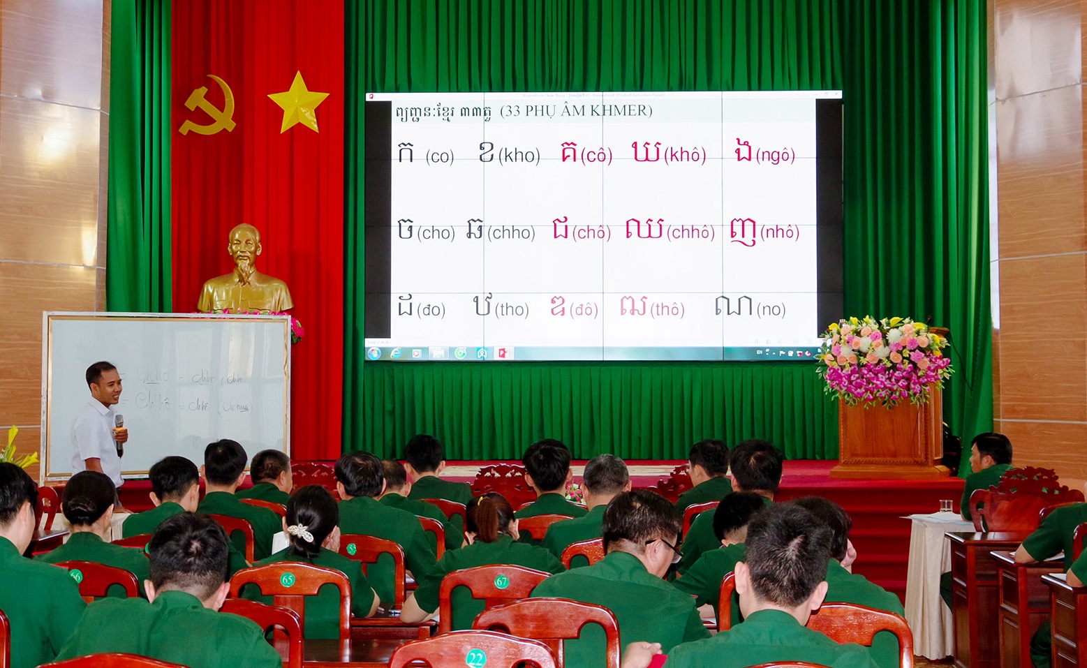 Sóc Trăng Bồi dưỡng tiếng Khmer cho cán bộ, chiến sĩ Bộ đội Biên phòng