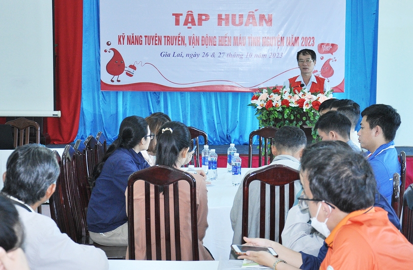Tập huấn kỹ năng tuyên truyền, vận động hiến máu tình nguyện
