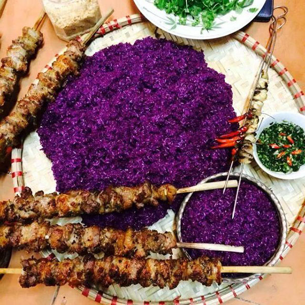 Dẻo thơm hương vị xôi tím vùng núi phía Bắc