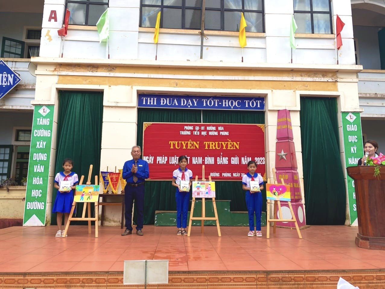 Trường Tiểu học Hướng Phùng hưởng ứng ngày Pháp luật Việt Nam, Bình đẳng giới năm 2023