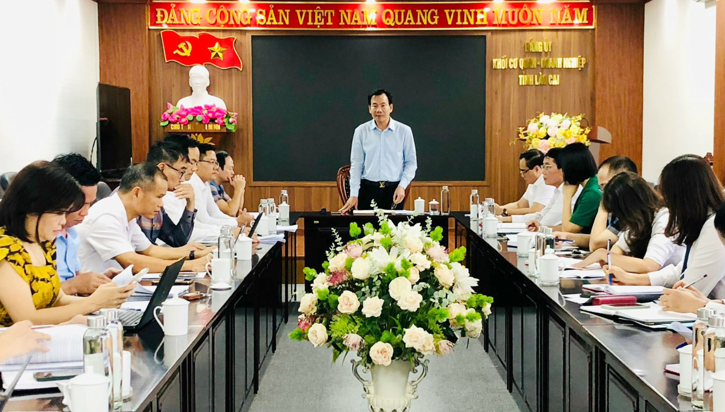 Lào Cai Kiểm tra hoạt động Ban Chỉ đạo 35 và công tác tuyên giáo tại một số đơn vị