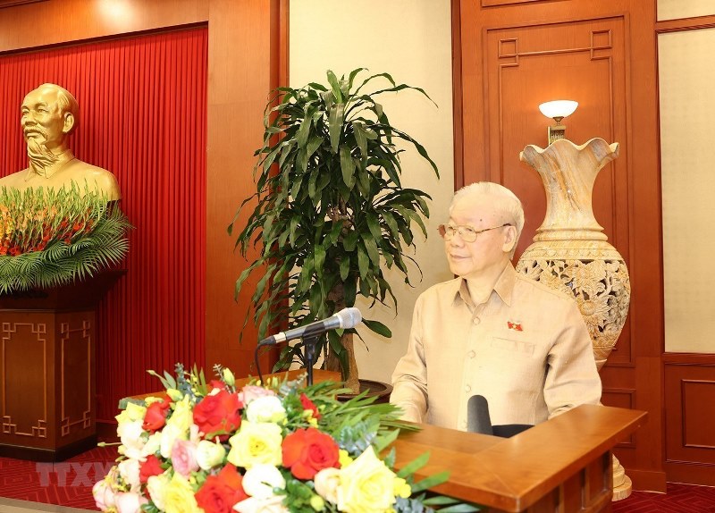 Tổng Bí thư Nguyễn Phú Trọng gặp mặt các điển hình tiêu biểu học tập và làm theo Bác Hồ
