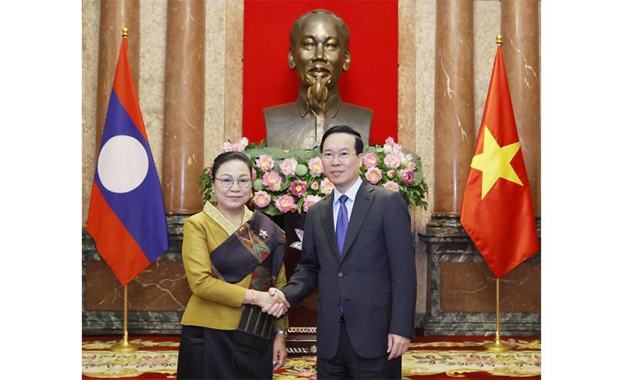 Chủ tịch nước Võ Văn Thưởng tiếp Đại sứ các nước trình Quốc thư