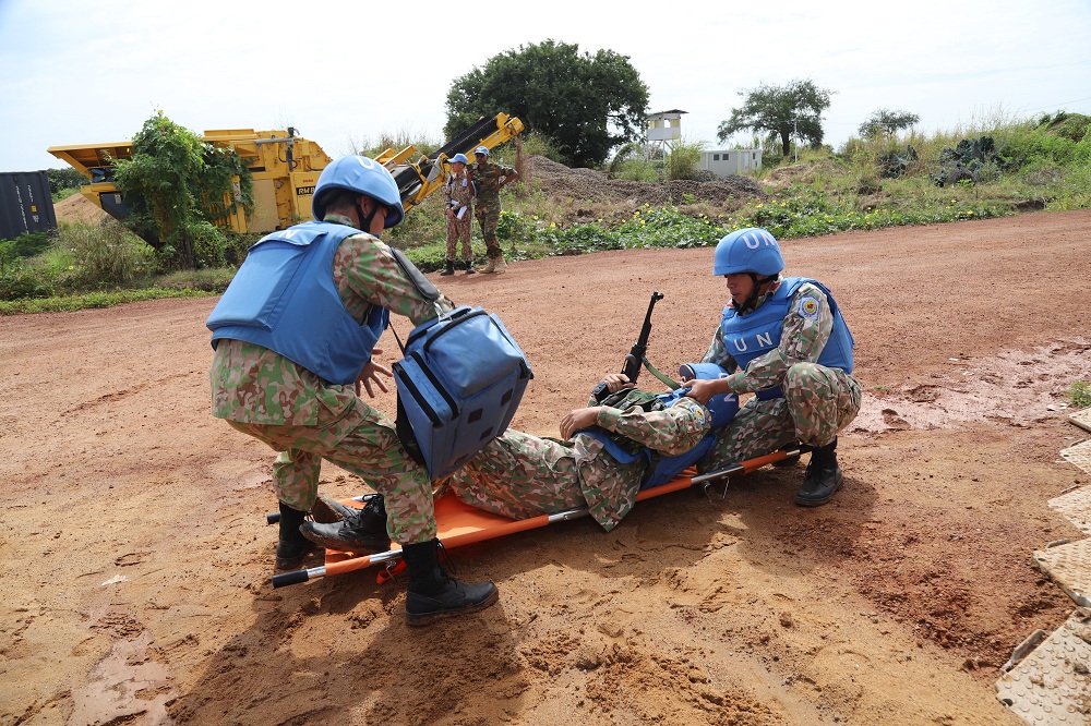 Đội Công binh Việt Nam thực hành tốt các tình huống giả định của Liên hợp quốc