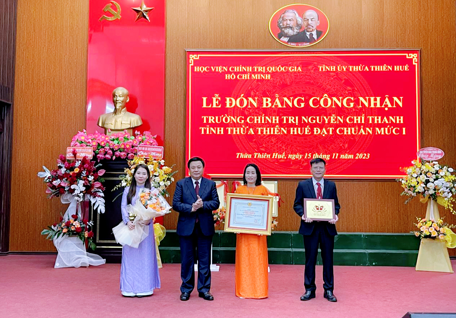 Trường Chính trị Nguyễn Chí Thanh đạt chuẩn mức 1