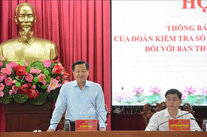 Thông báo kết quả kiểm tra đối với Ban Thường vụ Tỉnh ủy Đắk Lắk