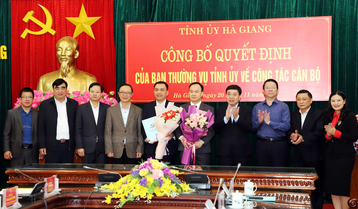 Ban Thường vụ Tỉnh ủy Hà Giang điều động, bổ nhiệm cán bộ