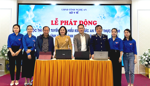 Nghệ An Phát động cuộc thi trực tuyến tìm hiểu kiến thức an toàn thực phẩm