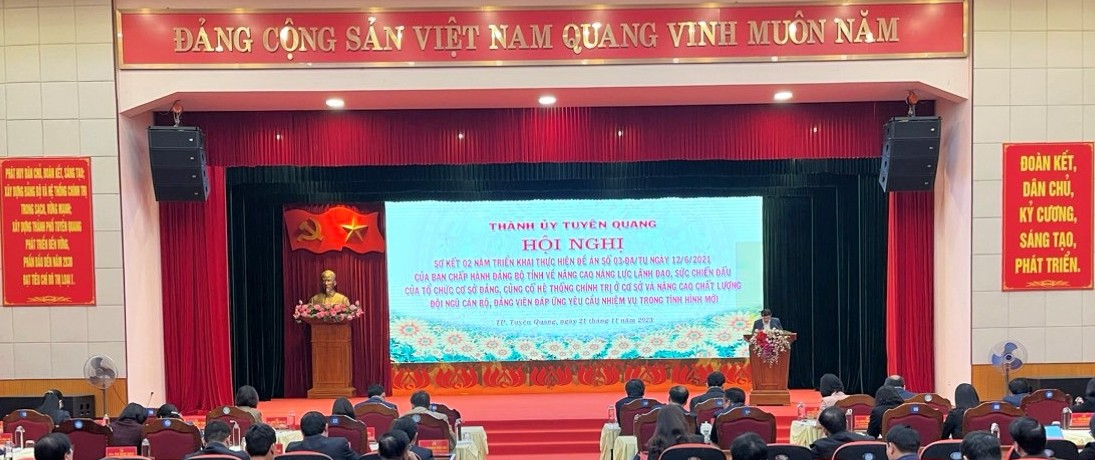 Thành ủy Tuyên Quang Nhiều kết quả nổi bật trong thực hiện Đề án số 03-ĐA TU