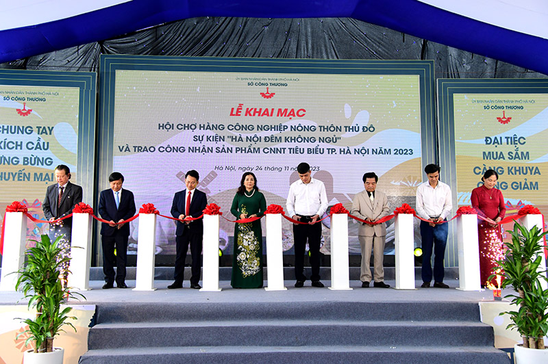 Trên 140 gian hàng dự Hội chợ hàng công nghiệp nông thôn Thủ đô 2023