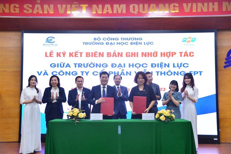 Trường Đại học Điện lực và Công ty Cổ phần Viễn thông FPT ký kết biên bản ghi nhớ hợp tác