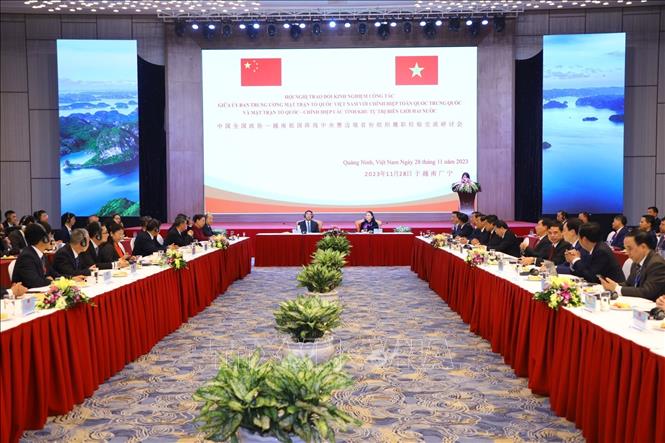 Trao đổi kinh nghiệm về công tác Mặt trận giữa Việt Nam và Trung Quốc