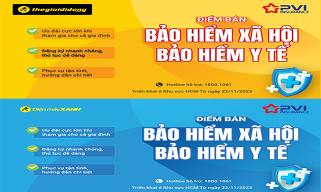 Bảo hiểm PVI hợp tác với Thế giới di động mở rộng trên 3 000 điểm thu BHXH, BHYT