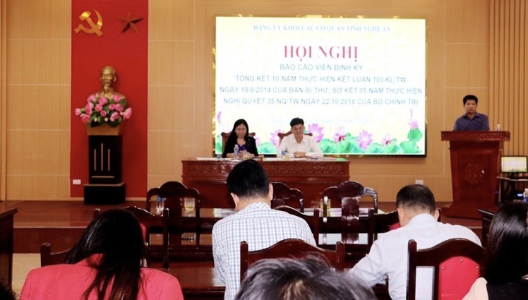 Nghệ An Khen thưởng các tập thể và cá nhân xuất sắc trong công tác bảo vệ nền tảng tư tưởng của Đảng